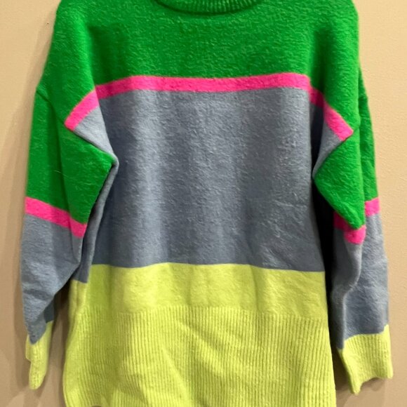 Bold Stripes FIRST LOVE Oversized Sweater - SMALL - Picture 8 of 8